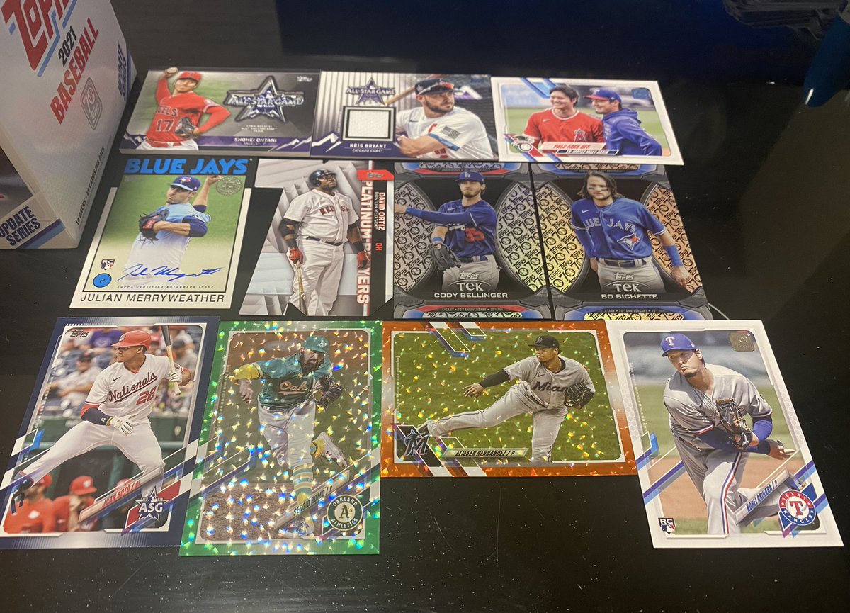 hiroki_funa's tweet photo. 行きたかった
@BROG_SUIDOBASHI 
にて迷いに迷い
Topps 2021 BASEBALL UPDATE
を買わせて頂きました。
大谷くんのオールスターレリックも当たり満足です😍
ありがとうございます😊

#Topps 
#Toppsmlb 
#2021
#shoheiohtani https://t.co/9Yje6jRjFs