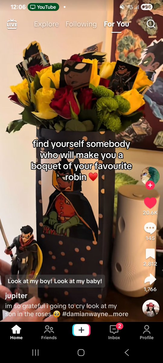 Kurapika_Zoldyc's tweet image. I'm so jealous guys. I want a bouquet of my son as well🥹✌️ gonna force my friend to do this for my bday.
#damian #robin
#dc