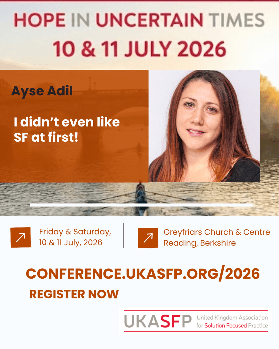 ukasfp's tweet photo. “Hope is not a feeling. It’s an active, disciplined stance.”

Ayse Adil delivers the #UKASFP2026 keynote 🗓 10–11 July, Reading 🔗 https://t.co/gewI1bt0M9 — concession rates available

#SolutionFocused #Keynote #Hope https://t.co/Q0SgH8lLjn