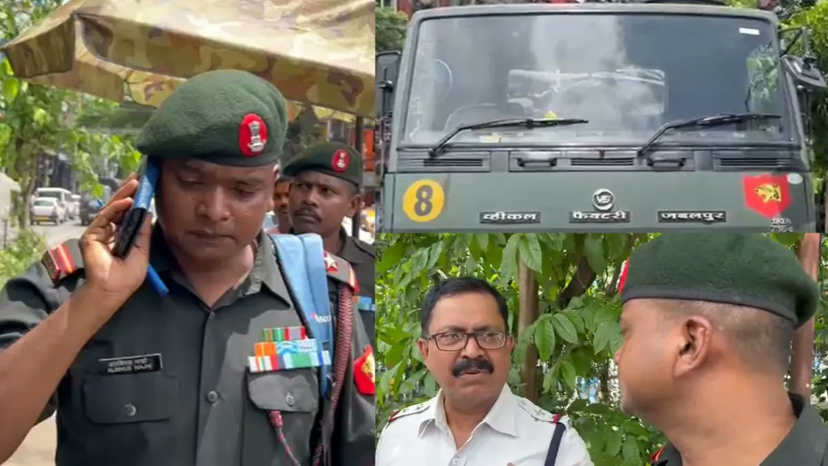 टीएमसी सरकार के दौरान पश्चिम बंगाल के किस पुलिस अधिकारी ने सेना की गाड़ी को रोक कर चालान काटा था |

<a href="/AmitShah/">Amit Shah</a> साहब कृपया उस अधिकारी को दिल्ली बुलाएं और पूछें किसके कहने पर हमारे देश के सम्मान को बेइज्जत किया था | 😡😡