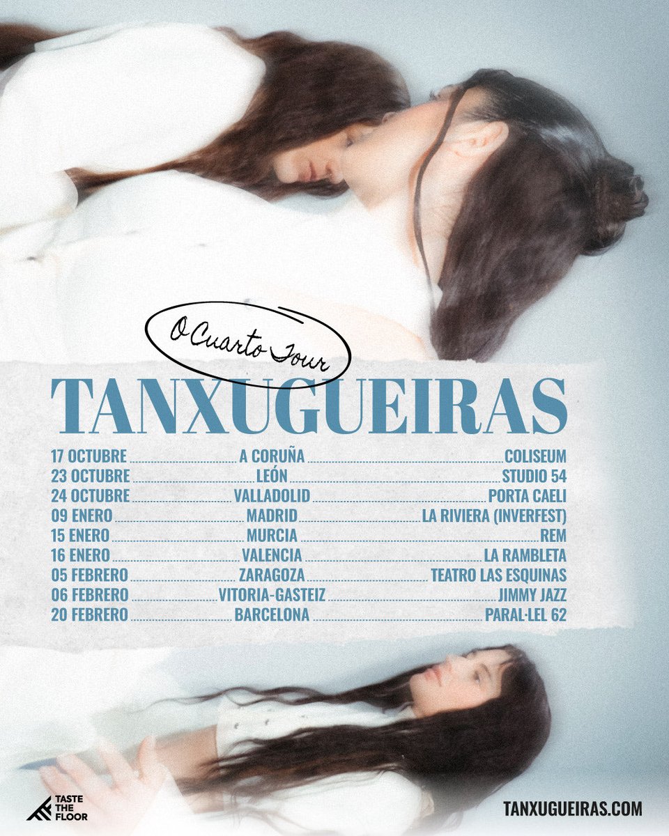 tanxugueiras's tweet photo. Marchamos de xiraaaaaaaa!!! Mañá as 12:00h entradas dispoñibles na nosa weeeeb 🥹🥹 https://t.co/koOZWiF3Wf