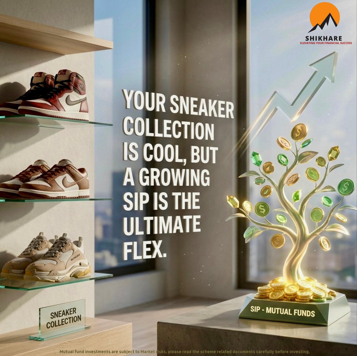 mukesh_shikhare's tweet image. Your sneaker collection is cool, but a growing SIP is the ultimate flex. 👟 Stop buying hype and start funding your future. 

#SIP #Wealth #InvestSmart