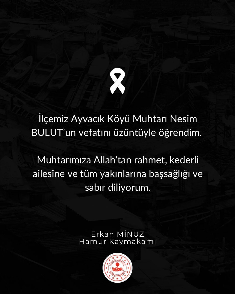 T.C. Hamur Kaymakamlığı tweet media