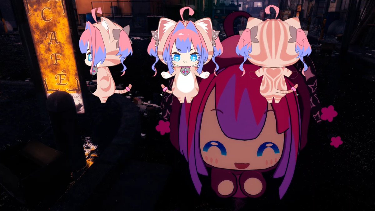 ヴィヴィちゃん　様 ヴィヴィがくま姿でVRChat幻想旅行 新キャラ猫ヴィヴィ爆誕