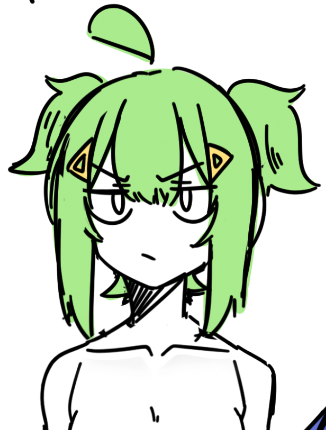 IzuRelict's tweet photo. Yuzu (OC) judging me for always procrastinate to finish my project(s)😒 https://t.co/JROXZmN76q