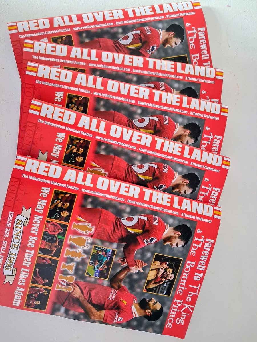 TheFanzine1's tweet photo. Still trying: Please share wherever you can. Issue 323 of Red All Over The Land now available from https://t.co/SxuGHpgz2G. Available in both printed &amp; digital formats. No price increase since 2004 &amp; still supporting the fans. https://t.co/6wcMzlDG56