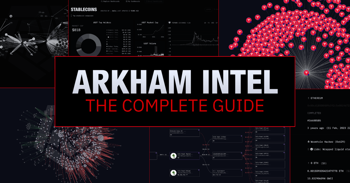 HOW TO USE ARKHAM INTEL

Arkham Intel is a multi-chain analytics platform that de-anonymizes the blockchain, combining entity profiles, TX tracking, alerts, and forensic tools into one system.

Check out THE comprehensive guide on how to use Arkham - from the team that built it: