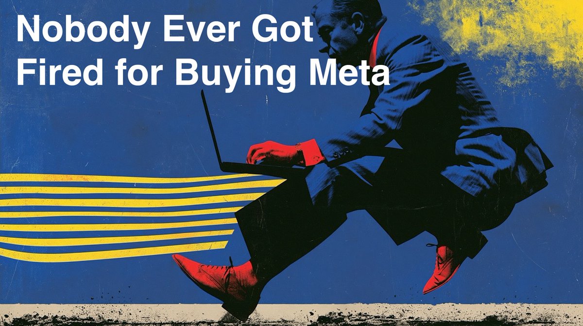 “Nobody ever got fired for buying Meta”, says a lot about how decisions get made. Ease and familiarity often win, even when better options exist, and that's exactly why a lot of valuable publishers get overlooked.

More from Matt O’Neill: linkedin.com/in/tmattoneill/