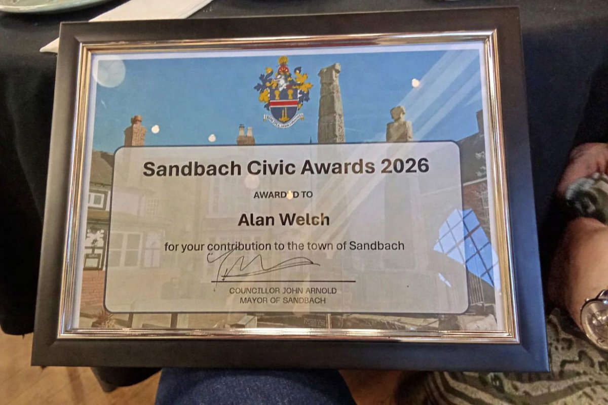 Pathwayscic's tweet photo. Congratulations to our Be Well Administrator Alan, on being honoured at the Mayor of Sandbach Civic Awards for his commitment to Aquarius Swim Club &amp; his dedication to providing &amp; promoting inclusive swimming opportunities for disabled people.
A truly well deserved recognition! https://t.co/N7P59c52v9