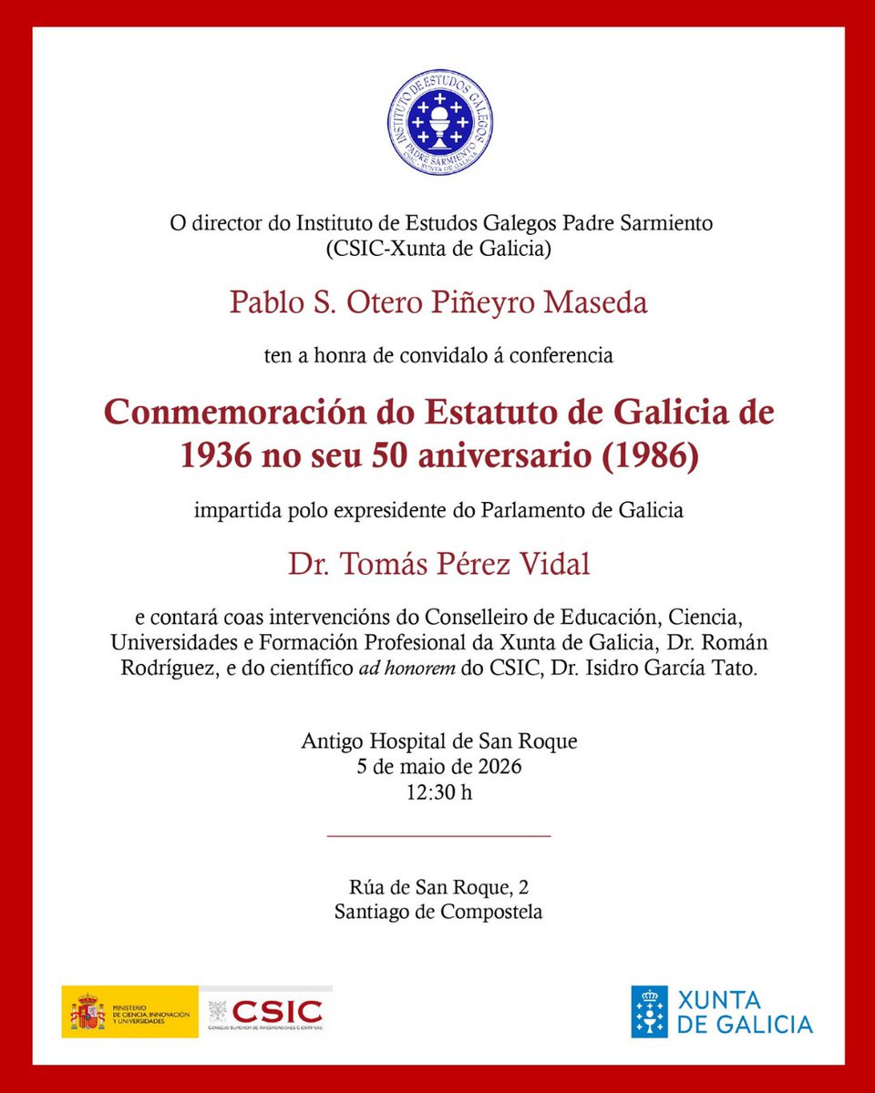 Instituto de Estudios Gallegos Padre Sarmiento tweet media