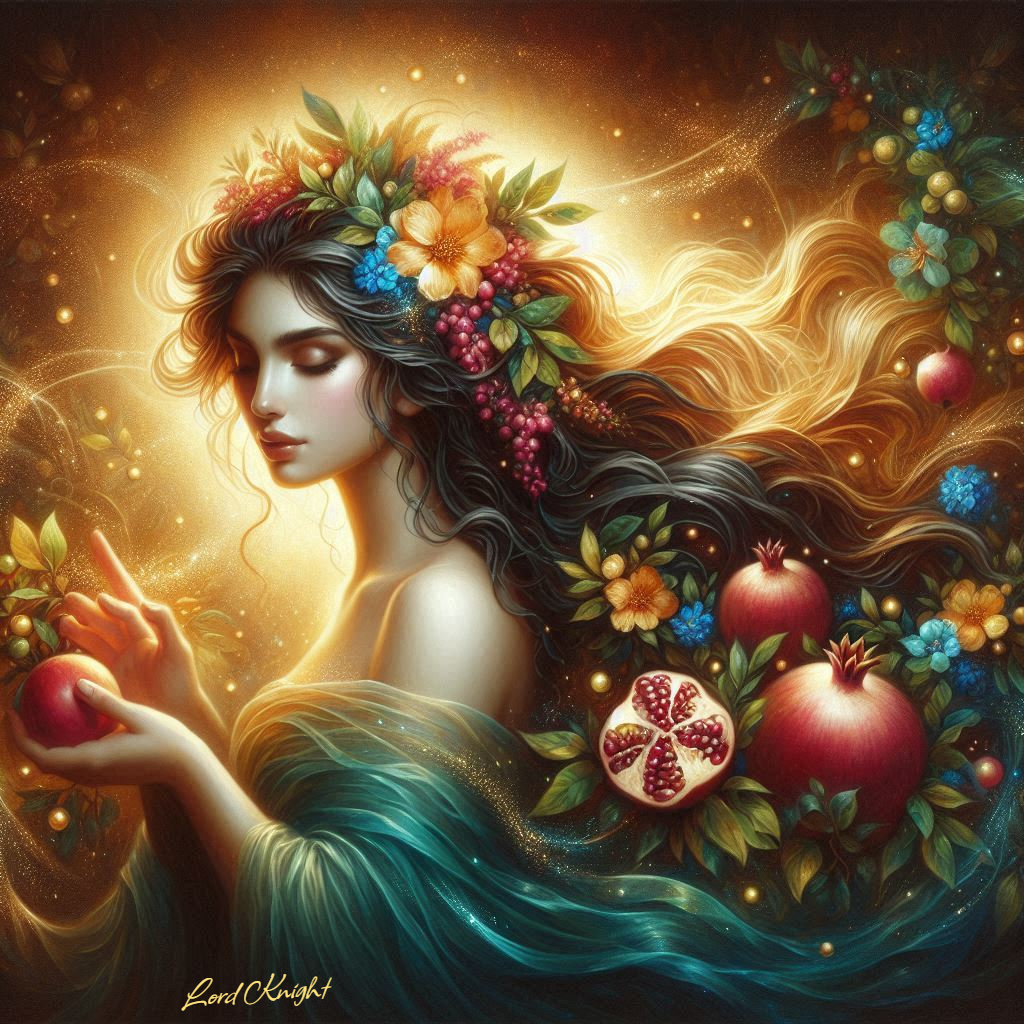 lordknight_ai's tweet image. QT your Persephone, queen of the underworld, goddess of spring, symbol of duality, transformation, power, Flowers and pomegranates.

Inviting @seahawkgirl84 @Tappnbrd @sherripage @Sarah610_ 

#AIart #digitalart #AIcommunity #AIArtCommunity #AIartists
