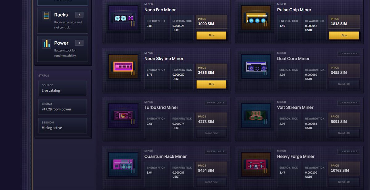 Woombas's tweet photo. Most P2E games look like 1995. SimBlock is different. 💎Aesthetic UI, deep room customization, and real economy loop. It’s basically 'The Sims' for crypto miners. Build your empire from scratch for FREE🏗

Just try =**
Find the link in comments 👇

#P2E #Gaming #Web3 #SimBlock https://t.co/VSuQERYzJP