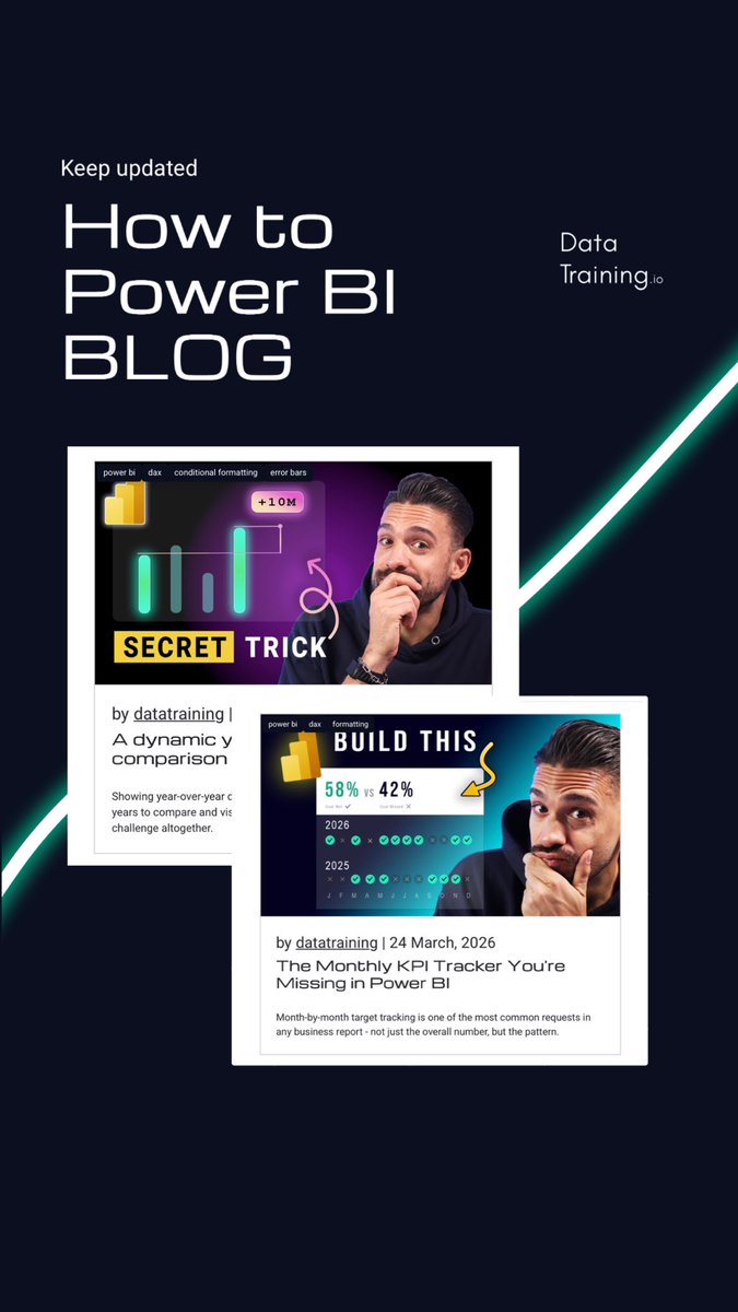 HowToPowerBI's tweet image. If you’re the person that learns by reading, all my videos are also on my blog ✌🏻

Link below 

#powerbi #data #analytics #report #design