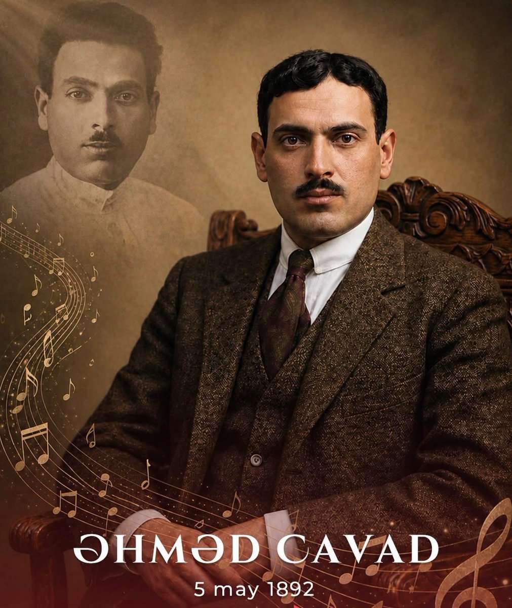 AzEmbassyTurkey's tweet photo. Azerbaycan Milli Marşı’nın ve “Çırpınırdın Karadeniz” eserinin söz yazarı; milli kimliğin ve özgürlük düşüncesinin şekillenmesine, Azerbaycan-Türkiye kardeşlik bağlarının pekişmesine öncülük etmiş, Türk dünyasının ortak kültürel mirasına kıymetli katkılar sunmuş büyük şairimiz Ahmed Cevad’ı doğum yıl dönümünde saygı, rahmet ve şükranla anıyoruz.