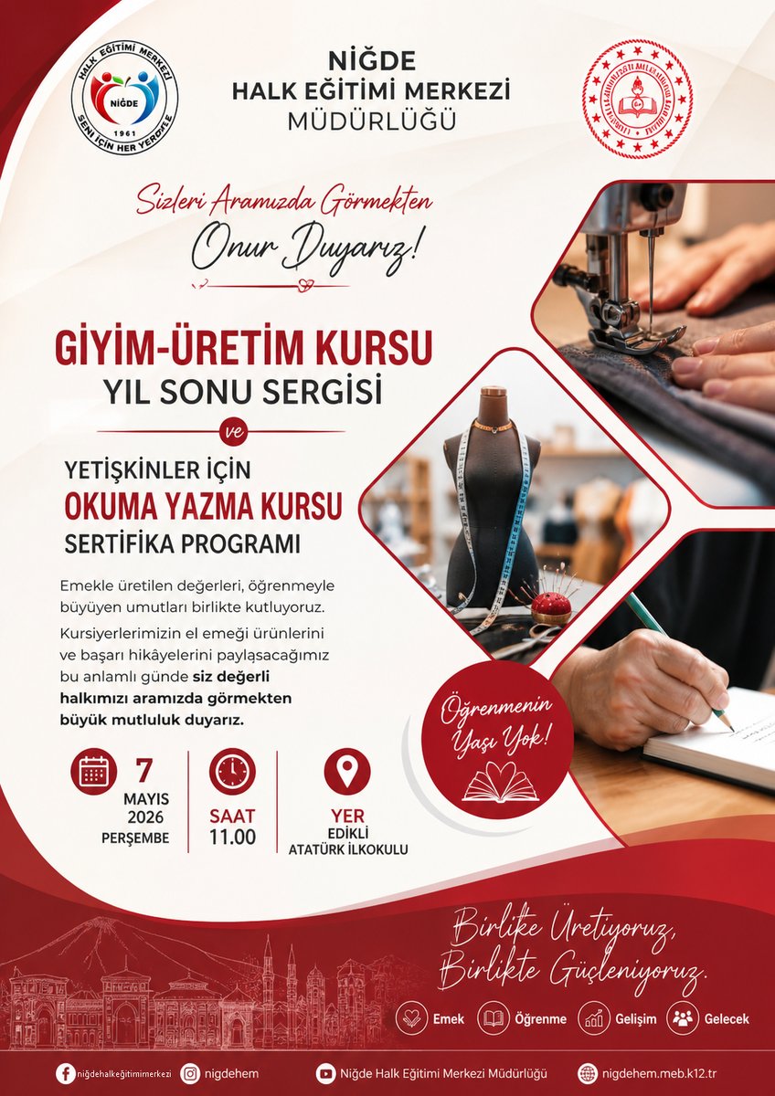 Niğde Halk Eğitimi Merkezi tweet media