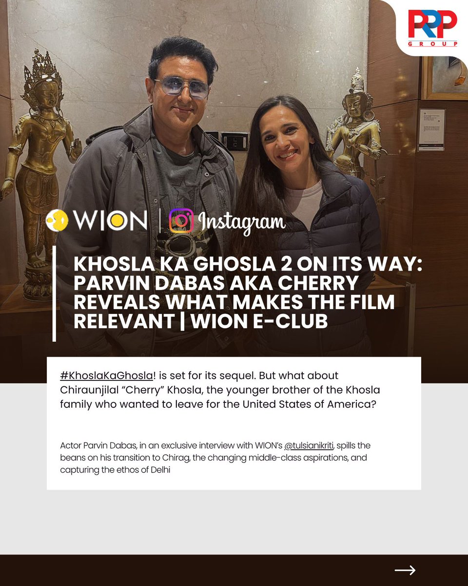 prprofessional7's tweet photo. Yeh plot hum nahi chhodenge!” 🎬

Actor Parvin Dabas is all set to bring back the charm with Khosla Ka Ghosla 2, once again sparking conversations around his much-anticipated project.

@parvindabas 
@SarveshSays | @rahulwaa | @SanjayGuptaPRP 

#PRP #KhoslaKaGhosla2 #ParvinDabas https://t.co/KYauzmayAP