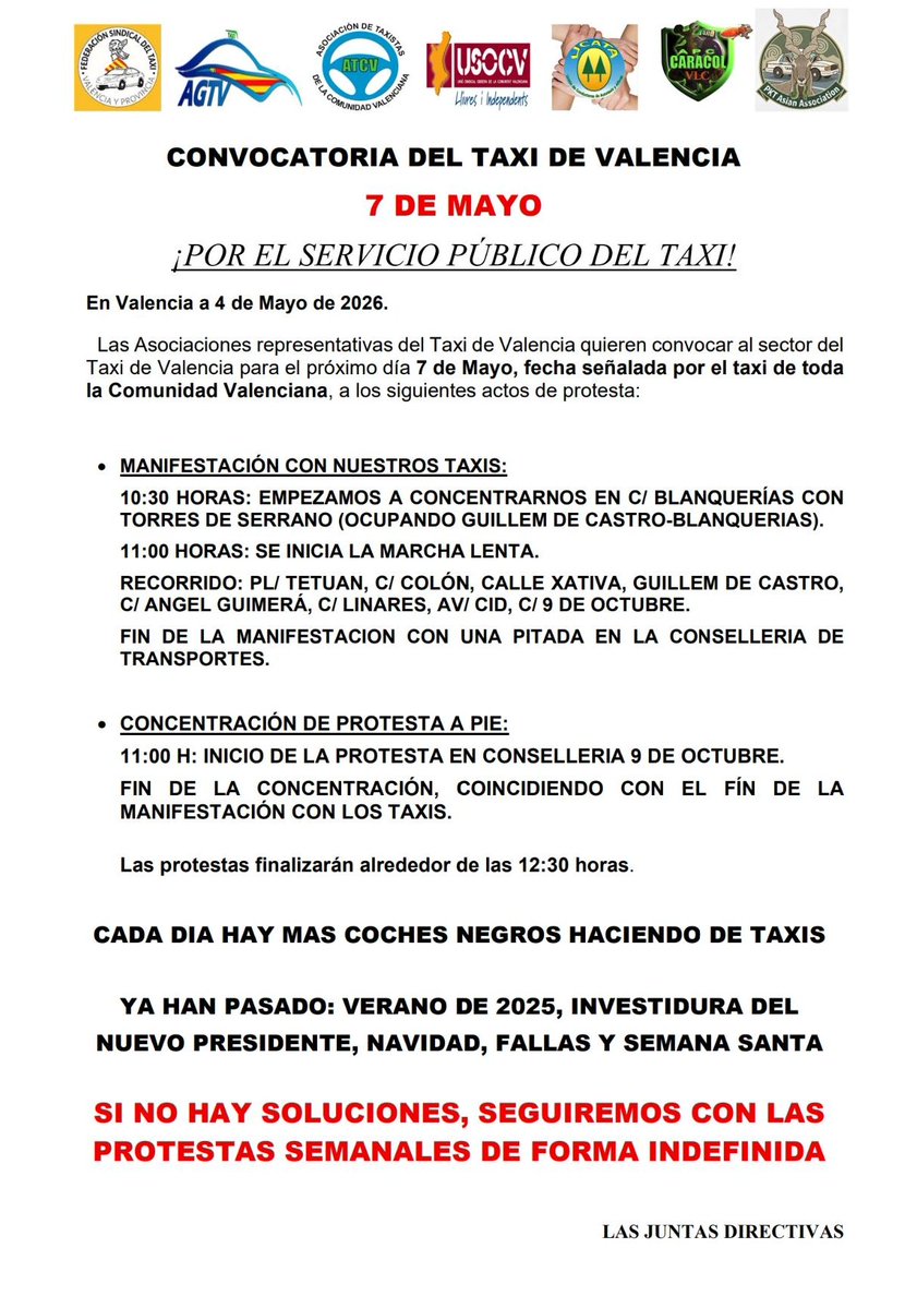 Federación del Taxi Valencia tweet media