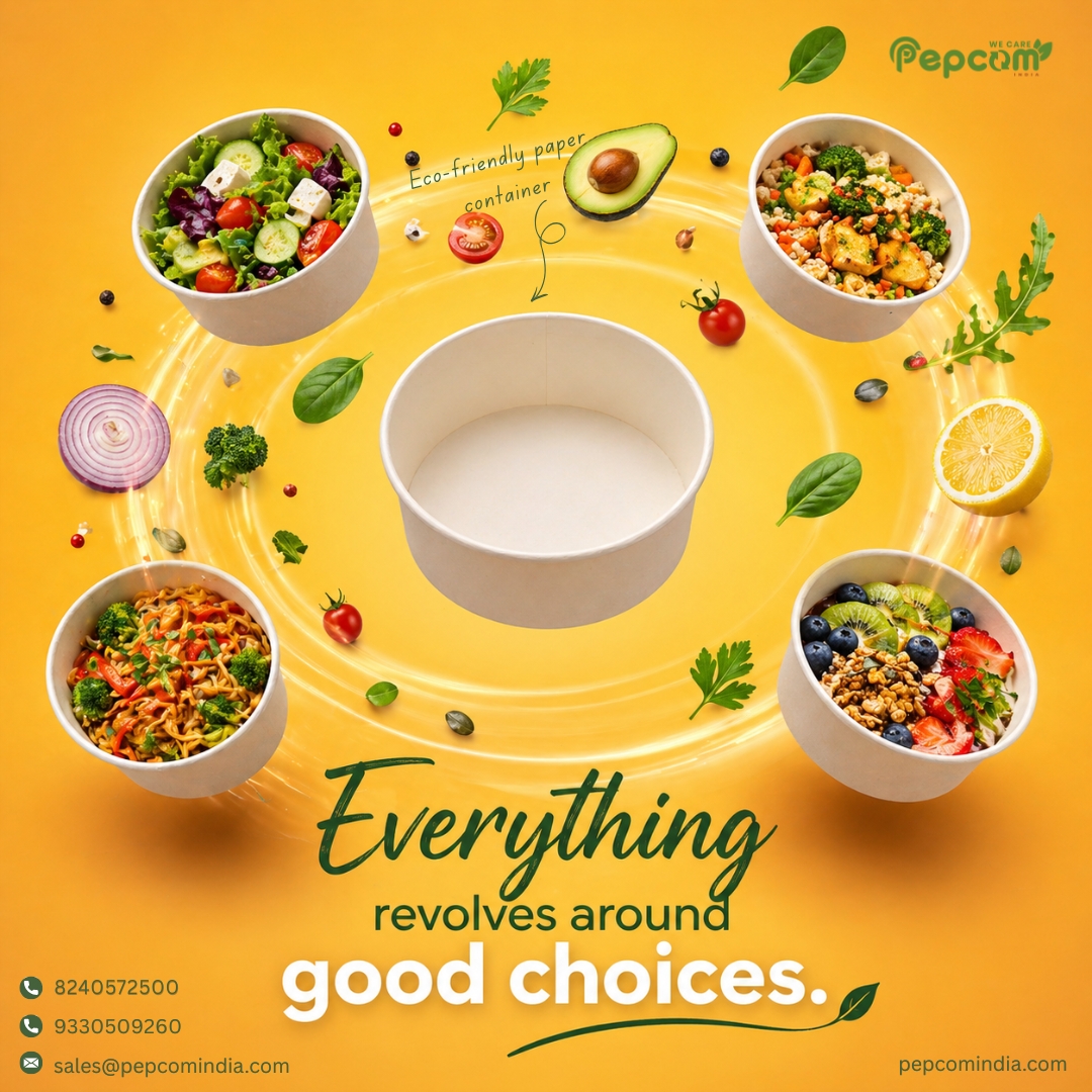 PepcomIND's tweet photo. Everything revolves around good choices 🌍

Choose better. Deliver better.

📞 8240572500 / 9330509260
📧 sales@pepcomindia.com
🌐 https://t.co/AK18qUcPjX
#GoodChoices #SmartDecisions #EcoPackaging #PaperPackaging #FoodBusiness #CustomerExperience #Branding #SustainableBusiness https://t.co/ydS0XERcqJ