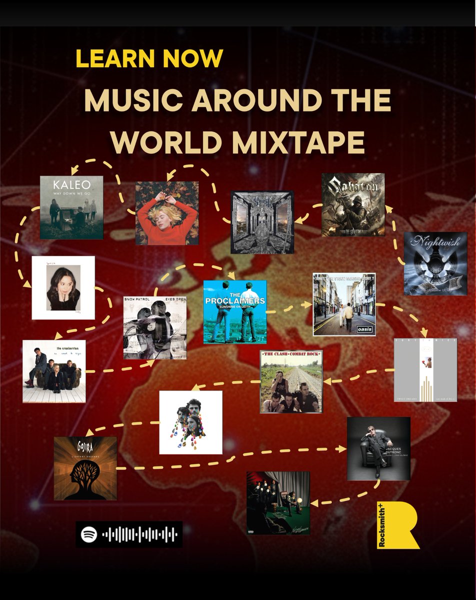 rocksmithplus's tweet photo. 🌍 CELEBRATING MUSIC FROM AROUND THE GLOBE 🌏

Every corner of the world has its own sound. This month, Rocksmith+ brings them all to your fretboard: 32 tracks, 18 countries, one thing in common. Pick up your guitar and play. 🎸
🇫🇮 Amaranth - Nightwish
🏴󠁧󠁢󠁥󠁮󠁧󠁿 Should I Stay or Should I Go - The Clash
🇮🇪 Zombie - The Cranberries
🇫🇷 Born in Winter - Gojira
🇳🇬 Dem Dey - Burna Boy
🇺🇸 The Thrill Is Gone - B.B. King
🇯🇲 Three Little Birds - Bob Marley & The Wailers
🇧🇷 Roots Bloody Roots - Sepultura
🇨🇴 Islands - Shakira
🇯🇵 Her Blue Sky - aimyon
...and 22 more tracks from Europe, the Americas, Africa, and beyond.
Start your world tour on Rocksmith+. 🎸🌍

DOWNLOAD NOW FOR FREE 👉 https://t.co/ZdImfcZuF6

#rocksmith #rocksmithplus #ubisoft #musiceducation #guitar #guitarplayer #electricguitar #bassguitar #worldmusic #Nightwish #Ghost #Oasis #TheCranberries #BobMarley #Shakira