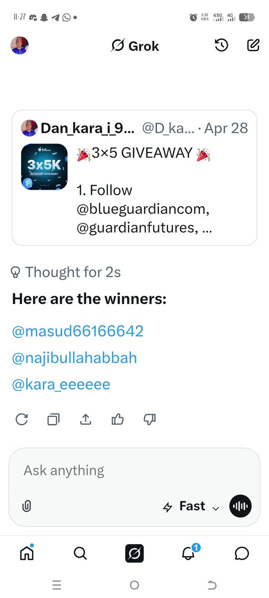 D_ghost_9999's tweet photo. Congratulation winners
Kindly open a ticket to claim your prize 
@masud66166642
@najibullahabba
@kara_eeeee

https://t.co/O4RZpq3mIm https://t.co/biDGco2eJm