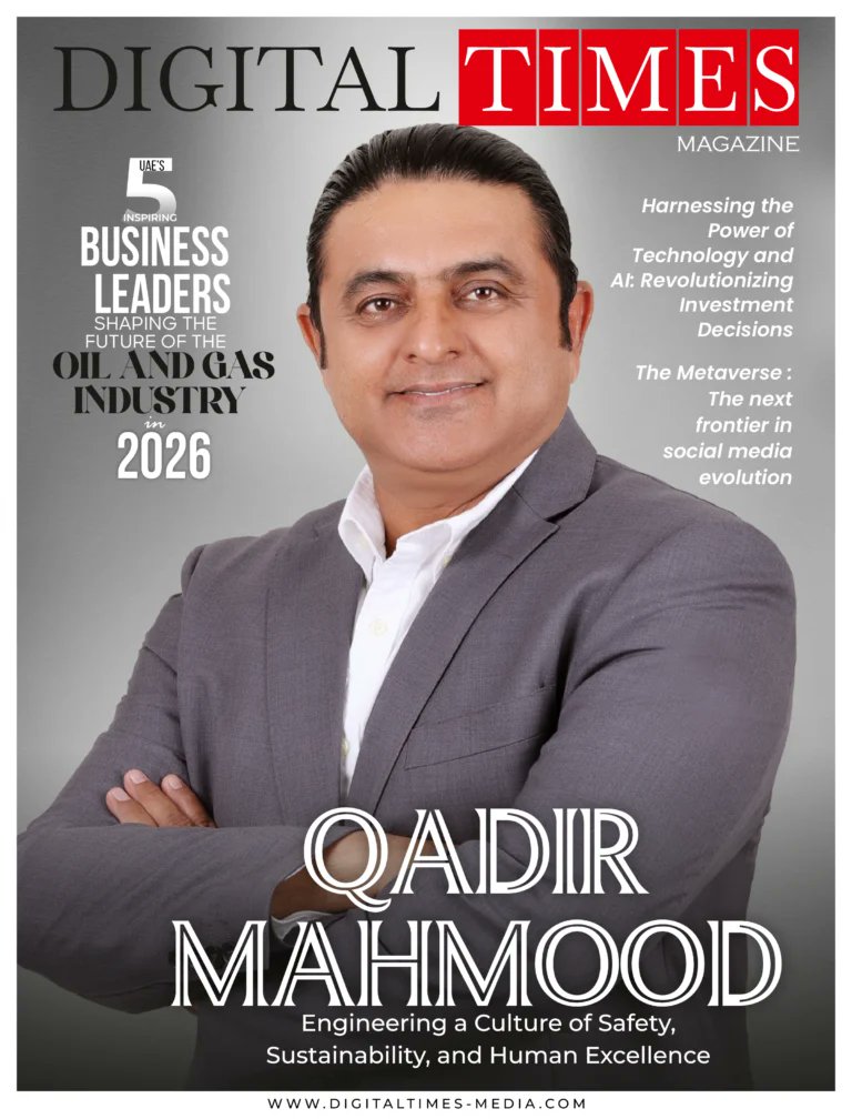 DigitalTimes19's tweet photo. 🚀 Leading with vision, safety, and innovation!  We are proud to feature Qadir Mahmood on the cover of Digital Times Magazine, recognized among the Top 5 Inspiring Business Leaders Shaping the Future of the Oil &amp; Gas Industry in 2026.  

Web link: https://t.co/LxtPfoOcIn https://t.co/10i6oShbMV