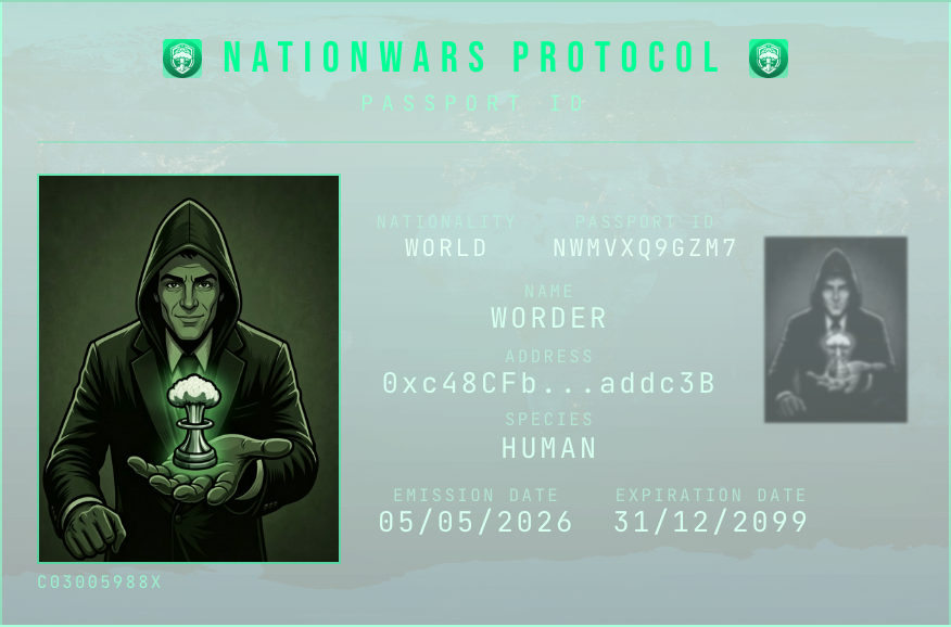 JohnDoeBlocks's tweet photo. I just joined @NationWarsBase as "WORDER"! 🌍⚔️

Ready to conquer. Are you?

https://t.co/mqMC3mWeFe https://t.co/4gCV9FeZqO
