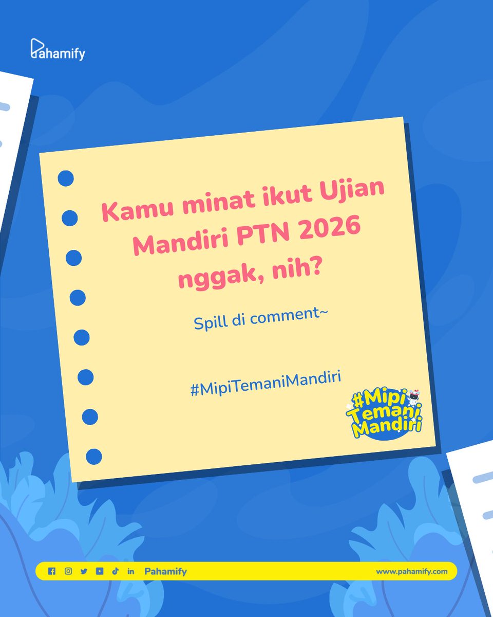 Pahamify | TO + Live Class UTBK & Ujian Mandiri tweet media