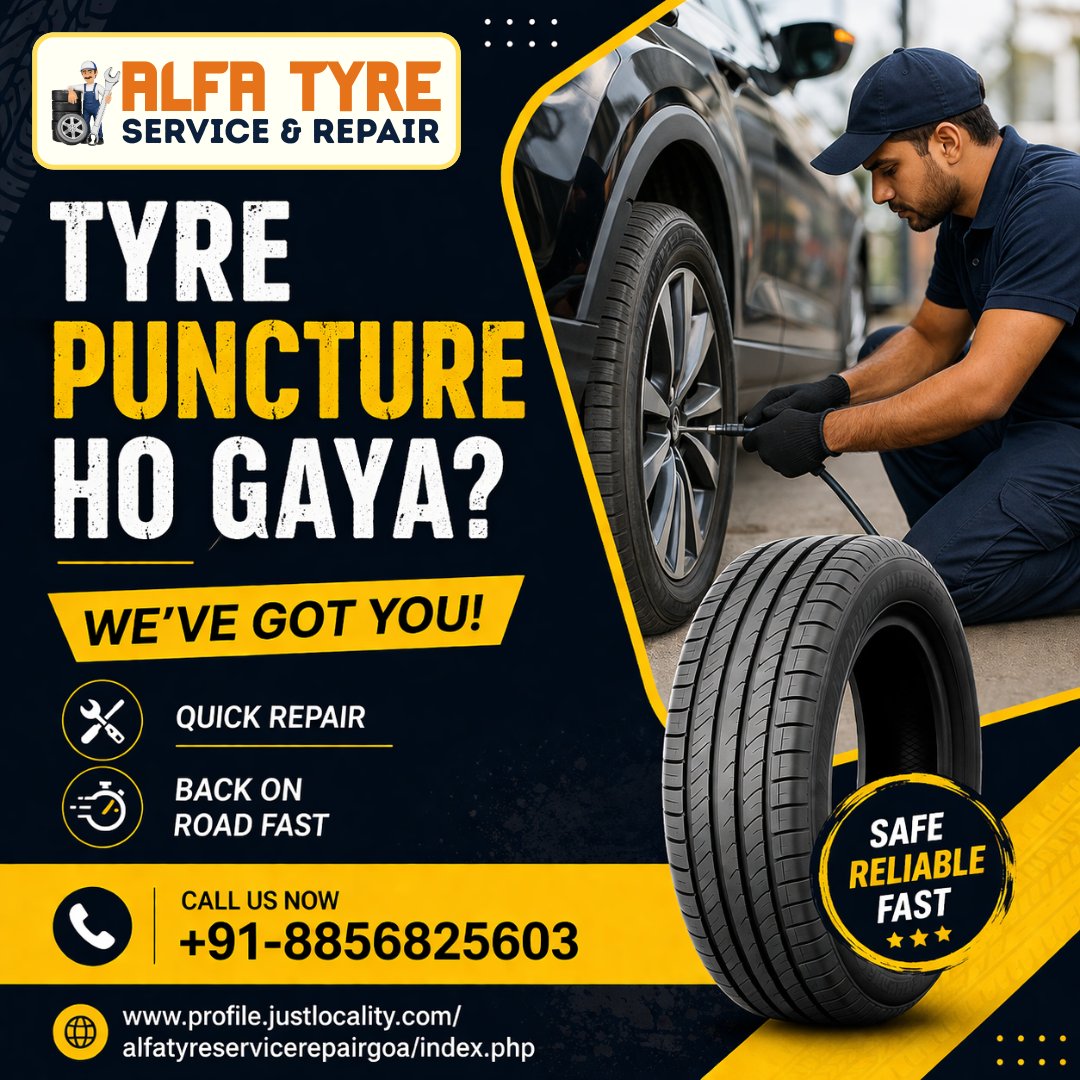 alfatyreservice's tweet image. Tyre puncture ho gaya? We’ve got you!

🛠️ Quick repair | Back on road fast
📞 +91-8856825603
🌐 profile.justlocality.com/alfatyreservic…
#TyrePuncture #Goa #DriveSafe
