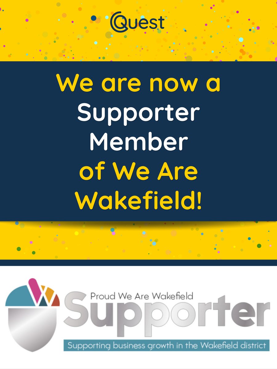 questcsuk's tweet photo. Quest Consulting is now a Supporter Member of @wearewakey 🤝

We're proud to support local businesses, build connections, and collaborate to strengthen the thriving Wakefield business community.

#WeAreWakefield #QuestConsulting https://t.co/FjKhgXPy2J