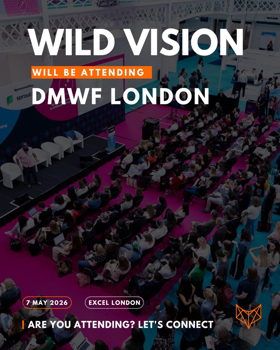 wildvision_io's tweet image. Wild Vision is heading to DMWF London this Thursday! 🚀 @DigiMarketingWF 

If you're going to be there, come say hi or drop us a message. We'd love to connect! 👋

#DMWF #DigitalMarketing #ContentCreators #WildVision #London