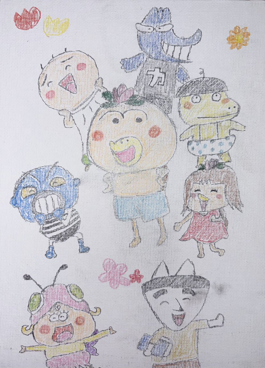 01_uina's tweet photo. ひさびさに！
はなかっぱ描いてみたヨ💖🌷
#キャンバス 
#絵描きさんと繋がりたい 
#はなかっは https://t.co/UKvj6O6ZkO
