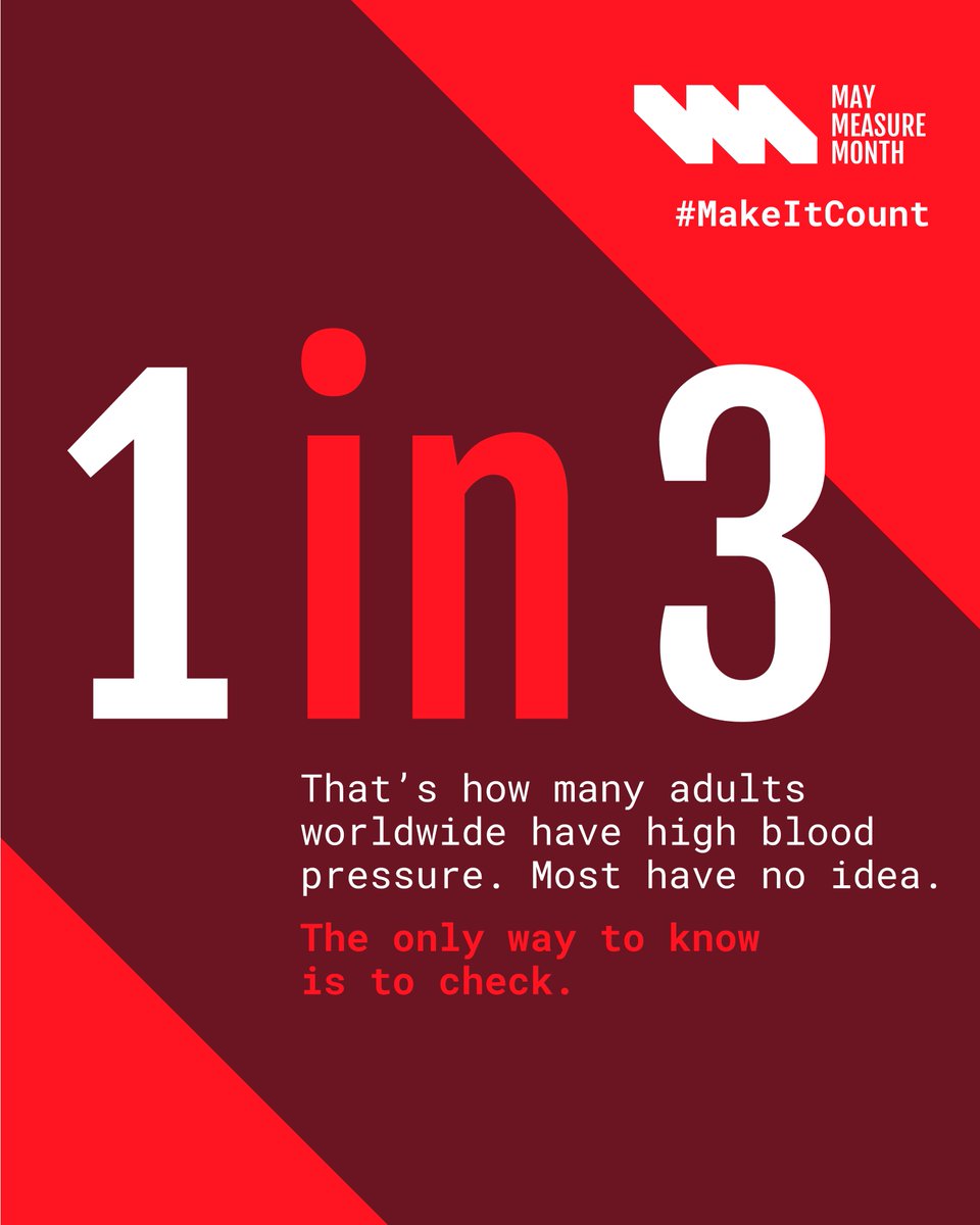 GeorgeMedicines's tweet photo. This month is May Measurement Month. Over 10 million lives are lost every year due to #highBloodPressure, yet only 50% of people affected even know they have it.

Join the cause this May: https://t.co/GjG8tcLOko

#MMM2026 #GeorgeMedicines https://t.co/ZYKVAldJi8