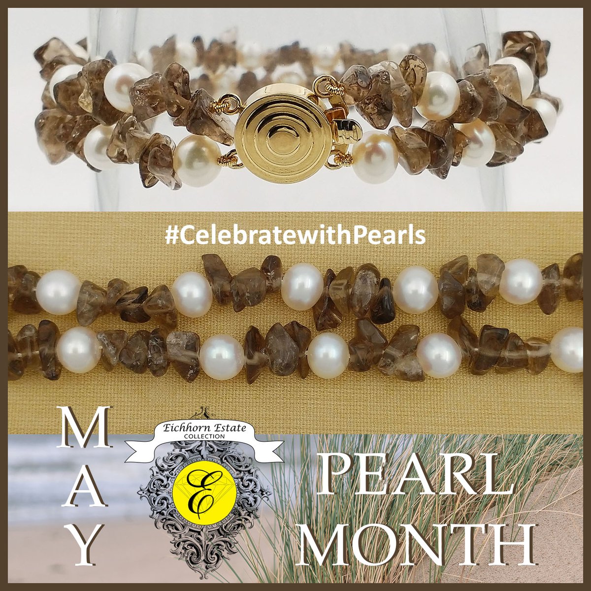EichhornJewelry's tweet image. 7.5" double strand Bracelet with Freshwater Cultured Pearls, Smoky Quartz and a 14K yellow gold clasp. From Our Estate Collection, Was $400. Event $200. eichhornjewelry.com/estate-collect… #CelebratewithPearls #smokyquartzjewelry #giftsforher