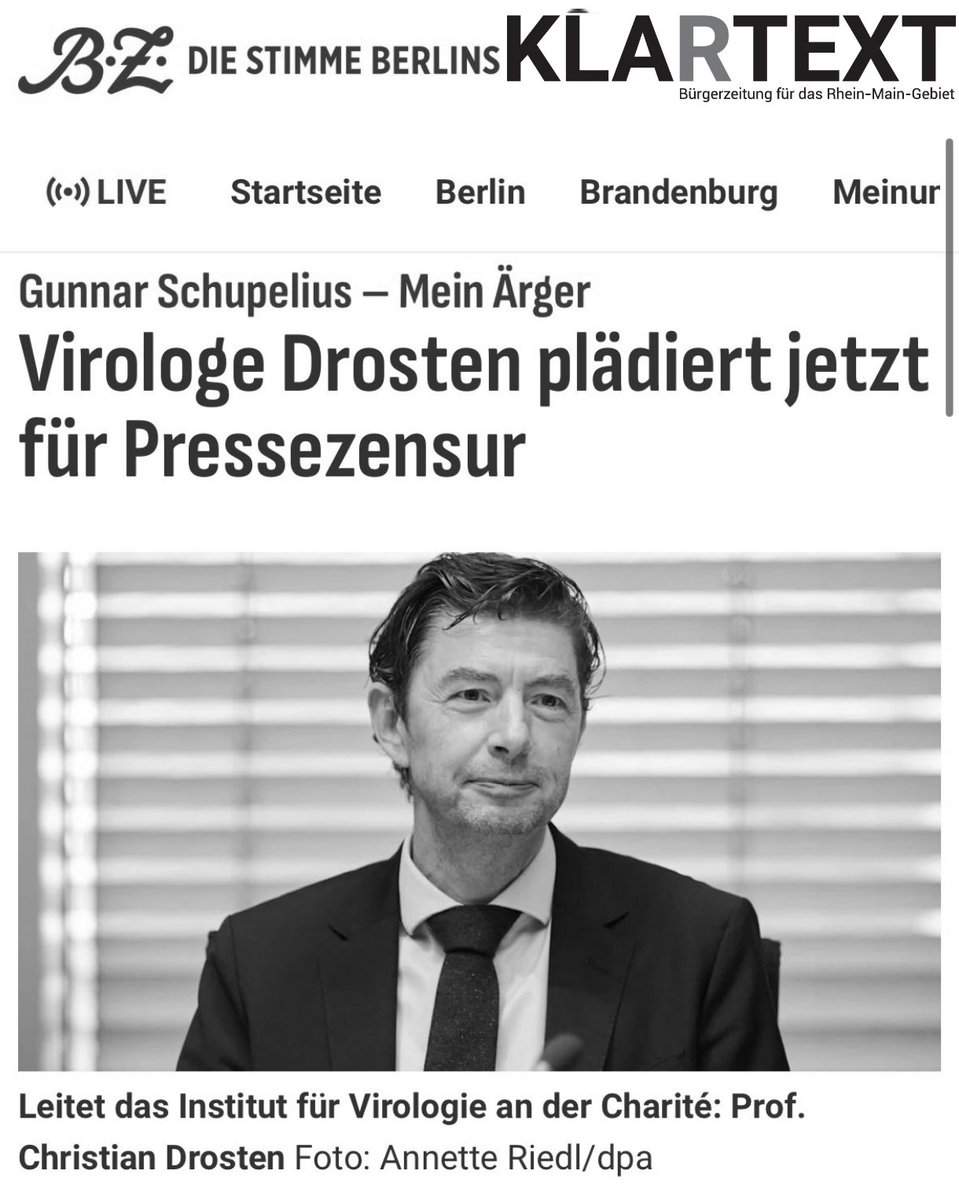 KlartextRM's tweet image. Sie wollen es nächstes mal  „besser“ machen.

Erinnerung: nach der vorletzten Plandemie (#Schweinegrippe) war das Fazit: "Wir müssen nächstes Mal alle kritische Experten draußen halten". Ergebnis dann bei #Covid19: Weder Bhakdi noch Wodarg kamen in den Leitmedien vor. Aber in den