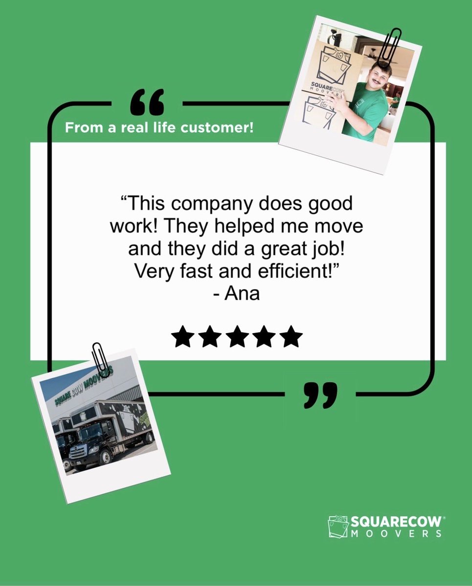 SquareCowN_CLT's tweet photo. We work hard to ensure your move is done to the best of our abilities, safely, and with the manners that would make our gramas proud. Thank you, our wonderful clients for your kind words! #fivestarreviews #smallbusiness #veteranowned #squarecowmoovers https://t.co/Cv5ju8jSuI