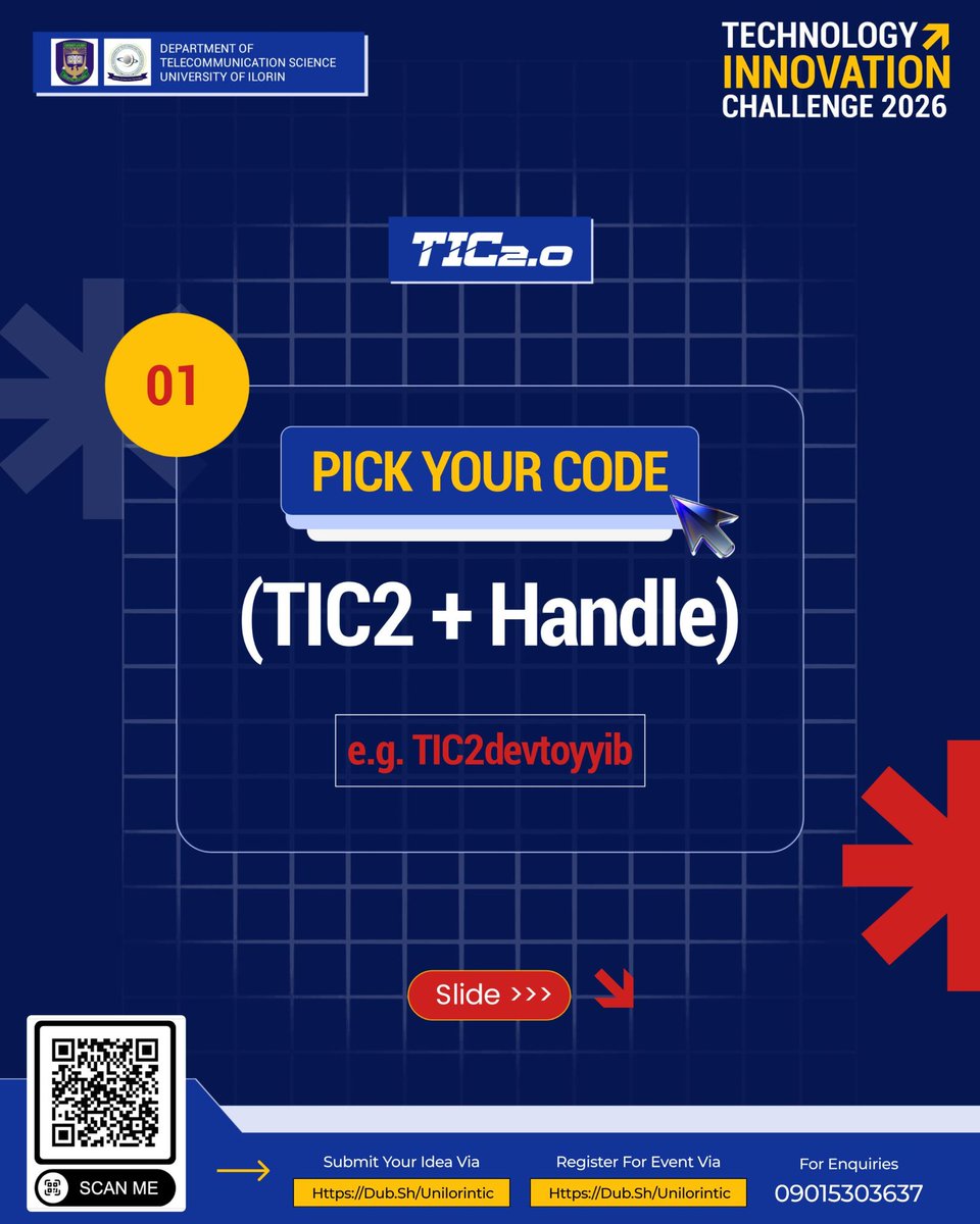 Technology Innovation Challenge 2026 (#TIC2.0) tweet media