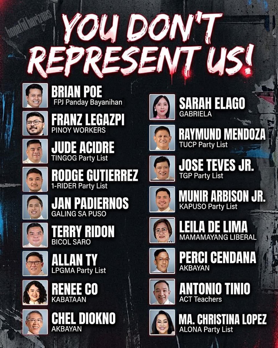 EL_FlLlBUSTERO's tweet photo. ABOLISH PARTY LIST! https://t.co/p01oEscaDP