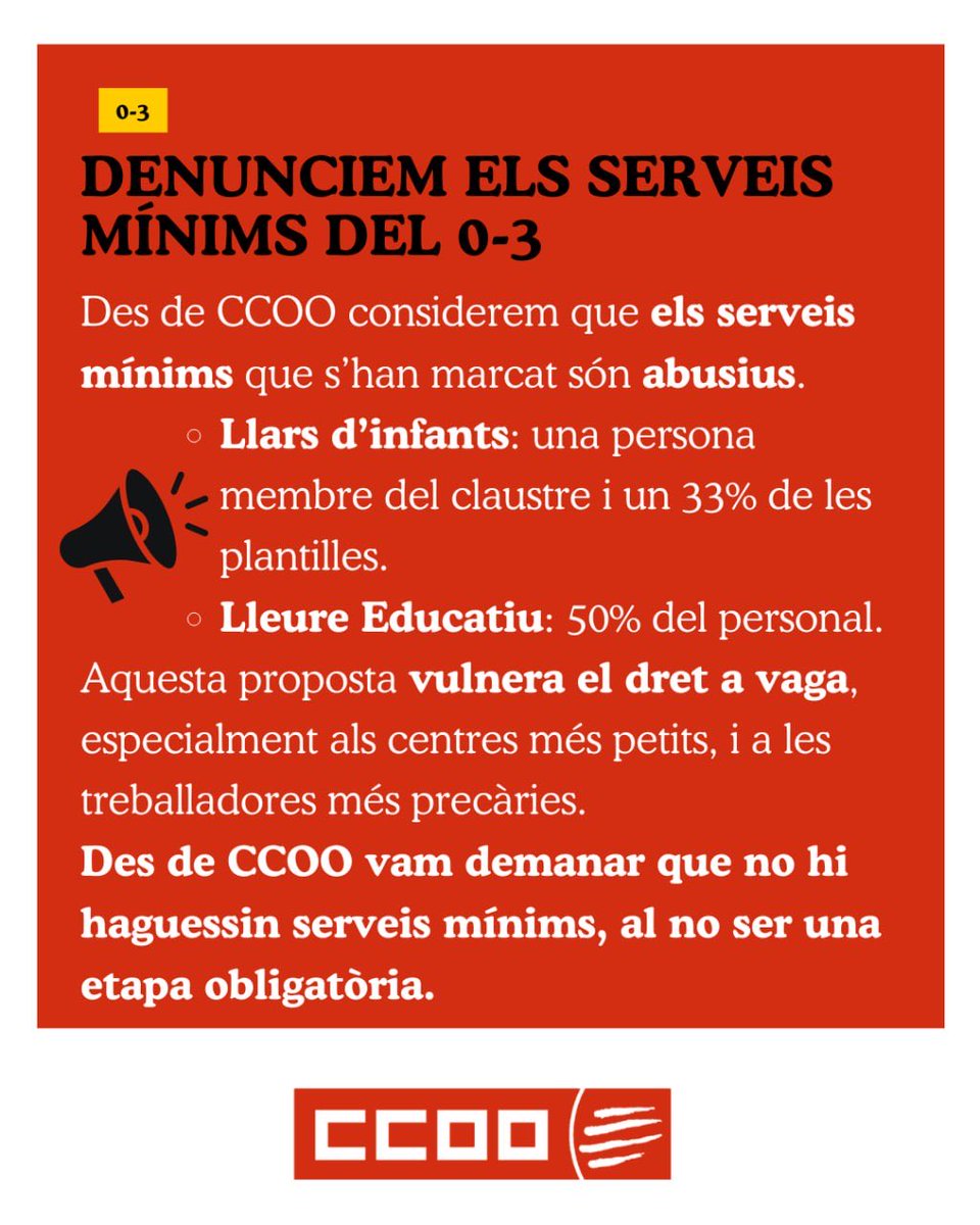 CCOO Educació tweet media