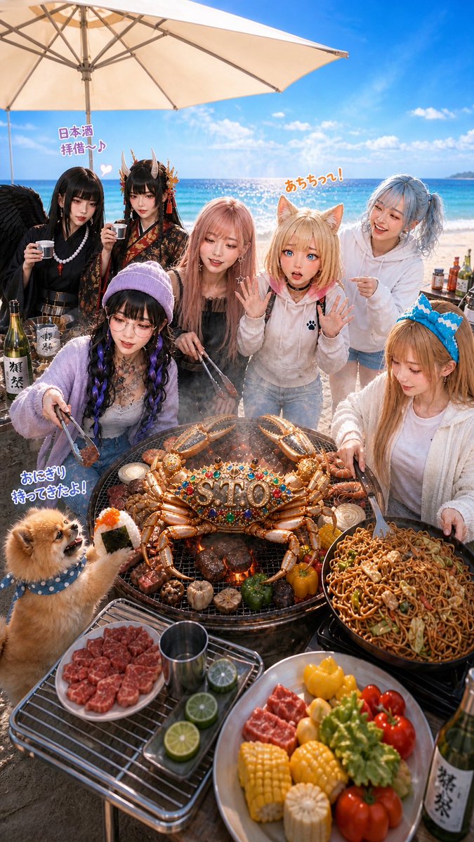 Mahiru_AIart's tweet image. みんなでBBQ🍖🍖したよ✨✨
@rinrin03252 @risunemori @TS_vict2 @sakuraelys2006 @Elichi358 @egachan_ceao @dhT1mlkOvovxVE4 @olafbloodbane 

#AIart️️️️️️️️️️️️️️️️️️️️️️️️️️️️️️️️️️️️️️️️️️️️️️️️️️️ #BBQ #Sora