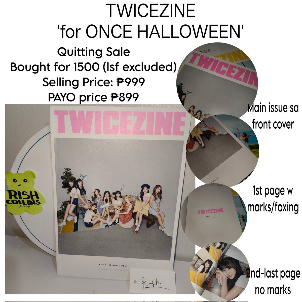 _ONCEdyy's tweet photo. FS TWICE PHOTOBOOK

⋆𐙚˖°̤̮ Dahyun Photobook 2
⋆𐙚˖°̤̮ Twaii's TWICEZINE Aloha
⋆𐙚˖°̤̮ TWICEZINE for Once Halloween
⋆𐙚˖°̤̮ Dream Day PB

- onhand, x sensi, zoom for condi
MOP gcash, MOD flash
. wts lfb ph twice nayeon jeongyeon momo sana jihyo mina dahyun chaeyoung tzuyu https://t.co/RgVibriXjq