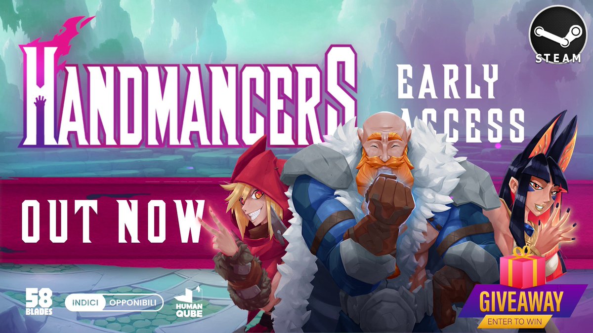 Handmancers is OUT NOW in EA on Steam!

A Rock-Paper-Scissors deckbuilder you can actually get your hands on.

To celebrate:
💥GIVEAWAY: 5 Steam Keys

To enter:
✅ Like &amp; repost
✅ Follow <a href="/HumanQube/">Human Qube Games</a> &amp; <a href="/Handmancers/">Handmancers - Out May 5 on Steam</a> 
✅ Wishlist on Steam: store.steampowered.com/app/2423290/Ha…