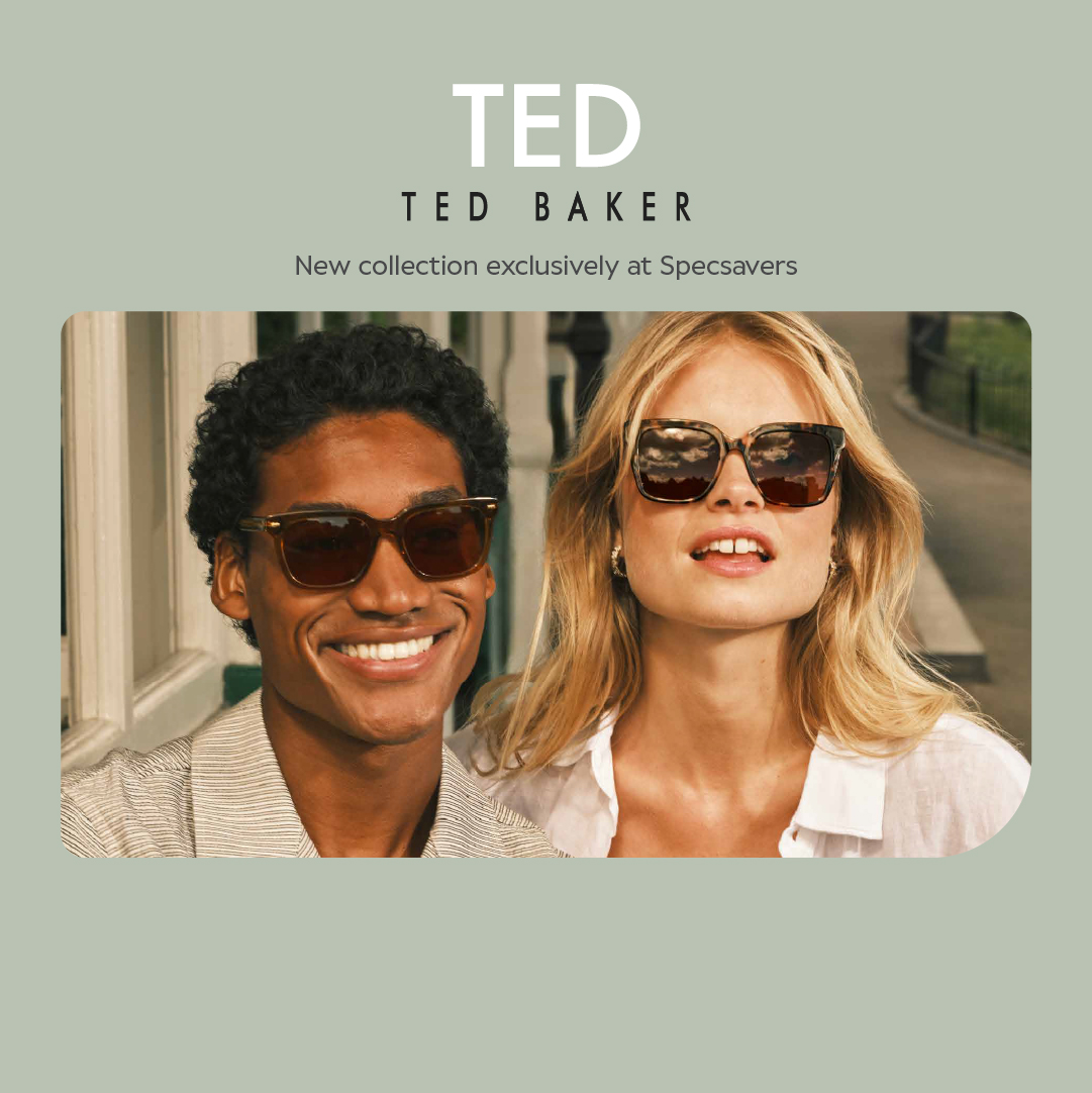CannockSC's tweet photo. A brand new Ted Baker collection is in store at Specsavers, and it's in their great 2for1 designer offer from £100 including sunglasses (with single-vision lenses to the same prescription). Pop to the store next time you're in the centre to have a browse.

T&amp;Cs apply. https://t.co/iKzlMvVg6m