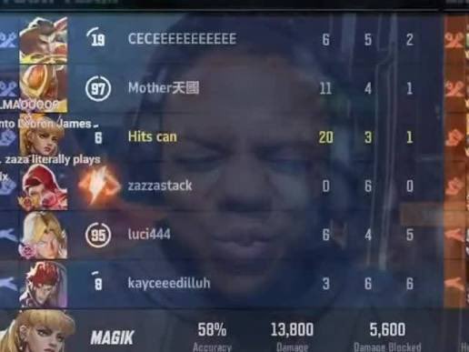 seryessir__'s tweet photo. Through almost the entire match Kingsman was ahead of her with kills 🫩😂 she was even 0-6 at one point. That’s how the Zazza throwing meme began and whined saying she plays bad when people are being icky. She went 0-5 for win/loss https://t.co/wubJPrKt0J