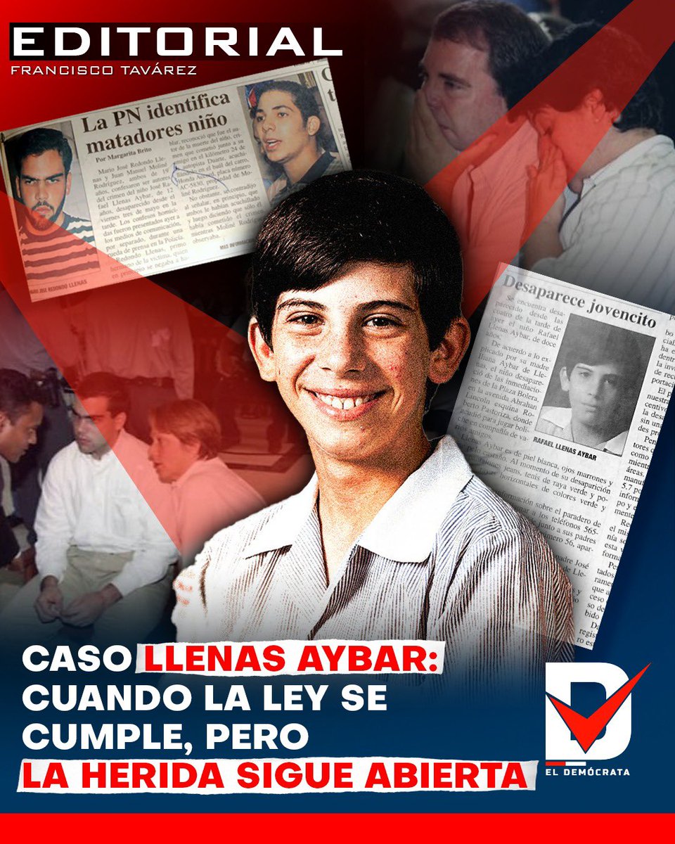 eldemocratard's tweet photo. Francisco Tavárez 

La sociedad dominicana vuelve a enfrentarse a una de sus memorias más dolorosas. El caso de Mario José Redondo Llenas, responsable del asesinato del niño José Rafael Llenas Aybar, regresa al debate público con su inminente puesta en libertad tras cumplir íntegramente una condena de 30 años. La ley manda, y en un Estado de derecho, su cumplimiento no es opcional. Pero la justicia legal no siempre coincide con la justicia emocional ni con la memoria colectiva de un pueblo.

Han pasado tres décadas desde aquel 4 de mayo de 1996, una fecha que marcó para siempre la conciencia nacional. La brutalidad del crimen —las múltiples heridas, la forma en que se intentó ocultar el cuerpo, el dolor indescriptible de una familia— dejó una huella que el tiempo no ha logrado borrar. No es solo un expediente cerrado; es una cicatriz viva.

Hoy, el cumplimiento de la condena por parte de Redondo Llenas plantea una tensión inevitable: por un lado, el respeto irrestricto al marco legal que rige la convivencia social; por otro, el legítimo dolor de una familia que aún llora la pérdida irreparable de un niño de apenas doce años. La ley ha hablado, pero la sociedad también tiene voz.

Esa voz debe expresarse con firmeza, pero también con responsabilidad. La condena social, entendida como el rechazo ético a hechos atroces, es válida y necesaria. Sin embargo, no puede traducirse en acciones que violenten el mismo orden legal que exigimos respetar. Si la ley se cumple para castigar, también debe cumplirse para garantizar derechos, incluso a quienes han cometido los peores crímenes.

Este caso obliga a reflexionar sobre el sistema penal, sus límites y su propósito. ¿Es la cárcel un espacio de castigo, de rehabilitación o de ambas cosas? ¿Puede alguien que cometió un acto tan cruel reintegrarse a la sociedad? Son preguntas difíciles, incómodas, pero imprescindibles.

Amplía más en nuestra web https://t.co/I6p8SspDlX
#eldemocratard