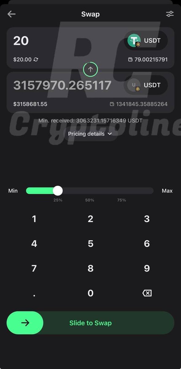 SyntheticUSDT's tweet photo. You can now exchange them directly in various wallets (see photo).
After the token is locked, I will post new, valid contracts.
USDT: 🪙0x716a5d2244eb2ca4865bf1dcd7979a225eba8888
BTC: 🪙 0x4770ab6fced223124b8616e08003d37ff13f8888
#BTC #usdt #crypto #flashusdt https://t.co/Bw4e92i0Uv