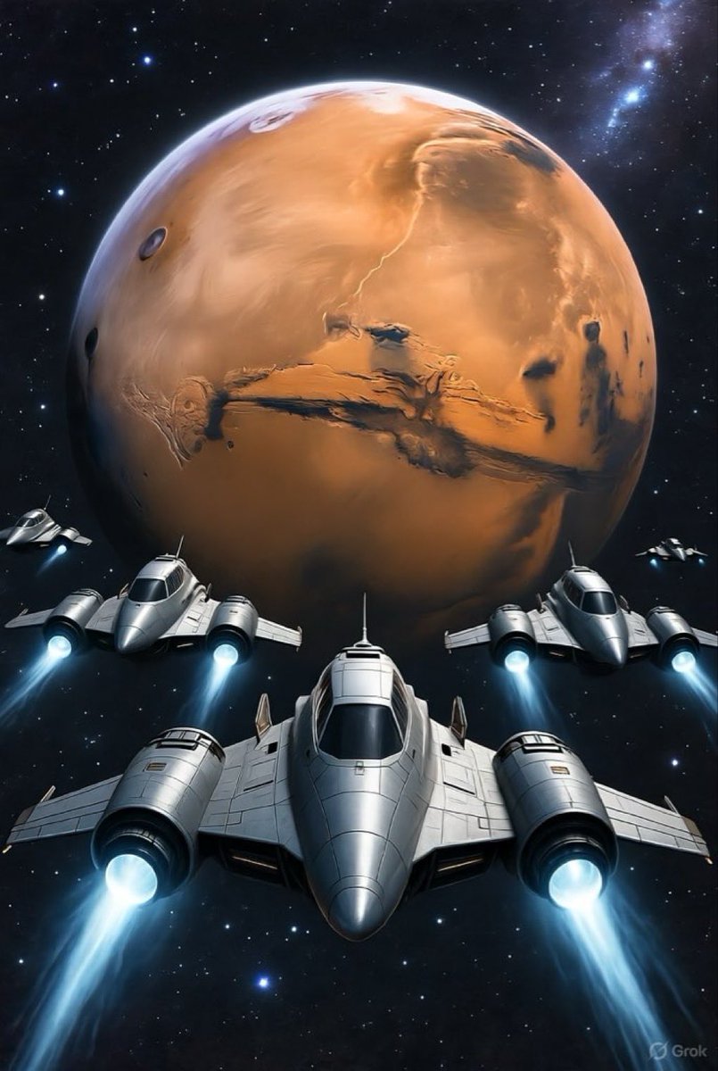 Bearbi88's tweet photo. Elon, what would happen if SpaceX used DogeCoin, Bitcoin, or MarsCoin as rewards after you send 1 million people to Mars? @elonmusk https://t.co/BPJY5it6TM