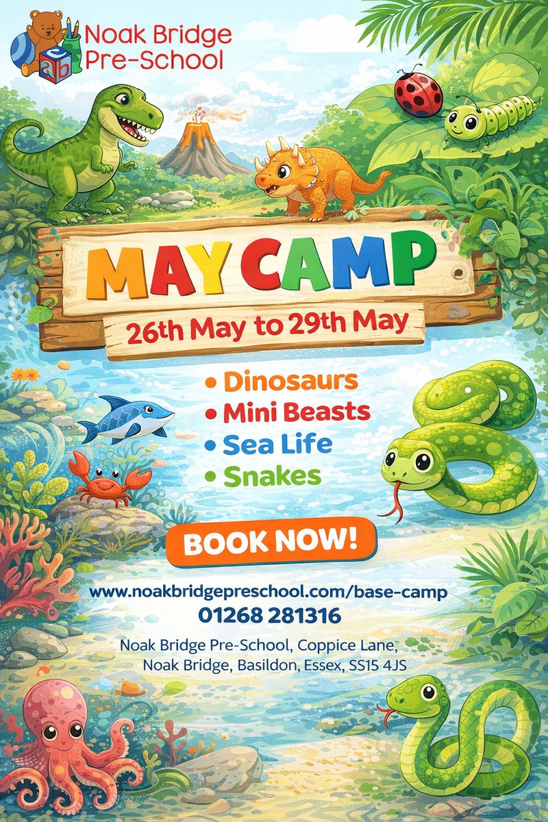 NoakBridgePS's tweet photo. May Half Term Camp, Book your childs place now
https://t.co/TXjB0krzde https://t.co/5Sdheeqkjq