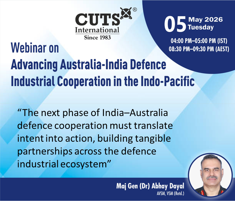 CUTSGlobal's tweet photo. 📢 Live Now👇 

#Webinar on #Advancing #Australia-#India #Defence #Industrial #Cooperation in the #Indo-#Pacific 

@Psm_cuts @bc_cuts @Harpoonleader @CSDR_India @asw_cuts @CUTS_CITEE  @CUTS_Inter https://t.co/DUnUH9PIG9
