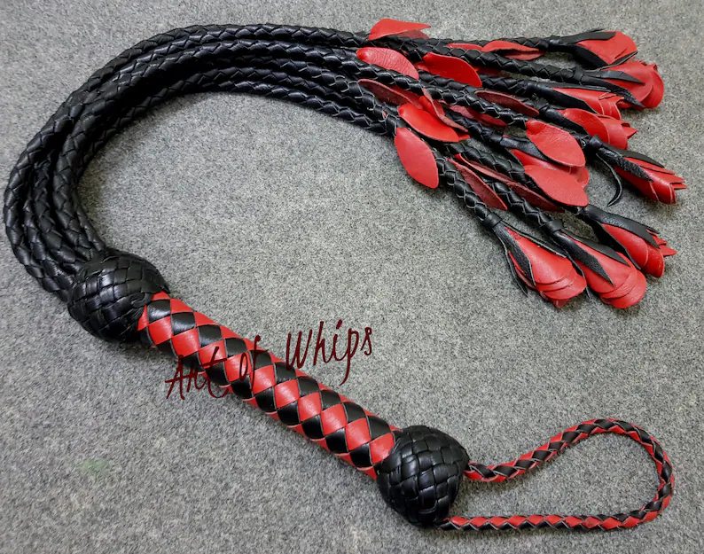 art_whips's tweet photo. Cat of 9 Tails Genuine Thick Leather Flogger Red Roses &amp; Petals Flowers Whip for Beginner Slave Whipping BDSM Fetish Spanking Bullwhip 🌹
Handcrafted leather with bold floral detail
https://t.co/0mieO5AWeH

#GothCore #LeatherGoods #EtsyShop #HandmadeDesign #AltFashion #DarkVibes https://t.co/9nasN7Zl1i