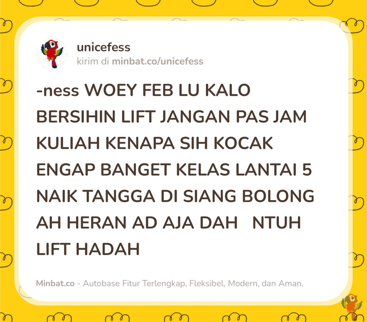 UNNES MENFESS🍌 tweet media
